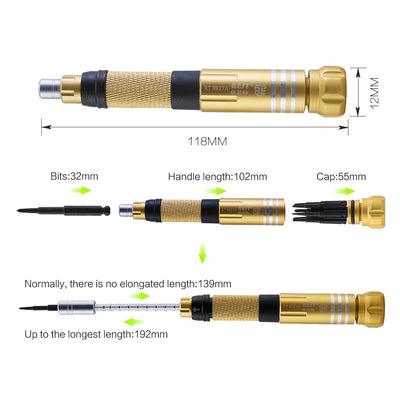 BST-8927A Special Retractable Mini Single Screwdriver Cordless Magnetic multifunction mini screwdriver