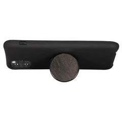 COOLGRIPS GENUINE BLACK LEATHER PHONE GRIP AND STAND