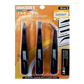 JM-T11 3 in 1 Conductive Tweezers (4322582757411)