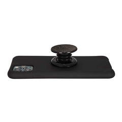 COOLGRIPS GENUINE BLACK LEATHER PHONE GRIP AND STAND