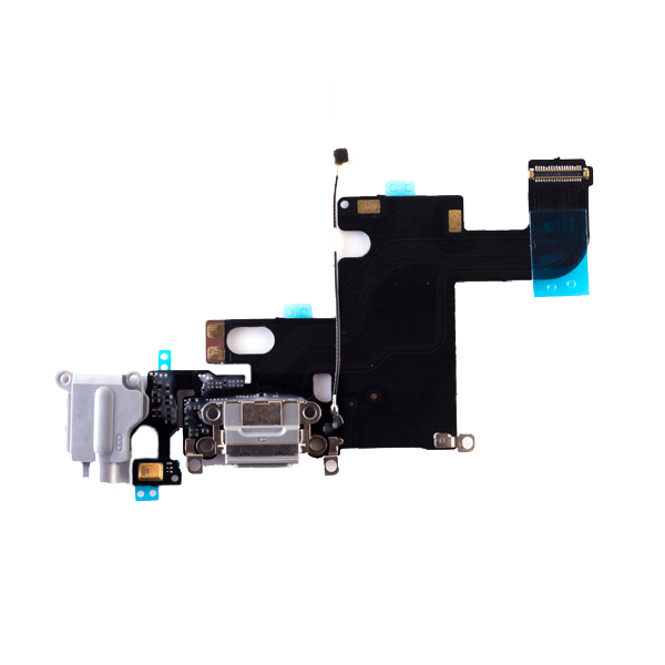 iPhone 6 Charging Port Flex Cable with Headphone Jack (White) (4162566586432)