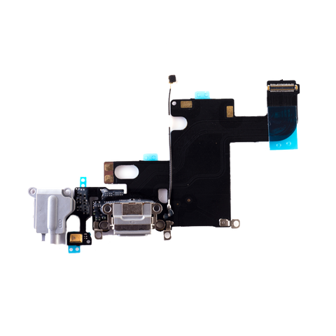 iPhone 6 Charging Port Flex Cable with Headphone Jack (White) (4162566586432)