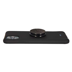 COOLGRIPS GENUINE BLACK LEATHER PHONE GRIP AND STAND