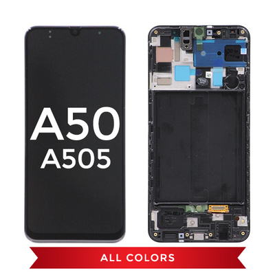 Samsung Galaxy A50 (2019) Replacement Incell LCD Assembly With Frame (Black)
