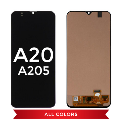 Samsung Galaxy A20 Replacement LCD Screen & Digitizer Assembly Without Frame (Black)