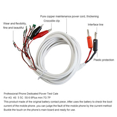 BEST 8 in 1 Professional DC Power Supply Phone Current Test Cable for iPhoneX 8 7 6 Plus 5S 5 4S 4 Repair Tools