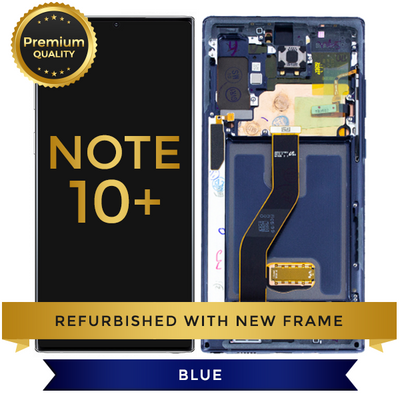 Replacement LCD Digitizer Assembly With Frame, Blue For Samsung Galaxy Note 10 Plus