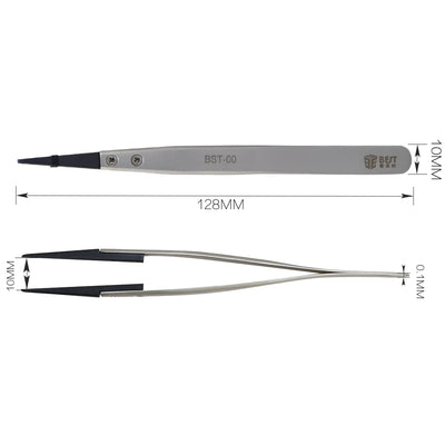 BST-00 Stainless Steel Anti-static tweezers with replaceable fine tip