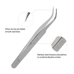 BST-25 Electronics Industrial Anti-static Curved Straight Tip Precision Stainless Forceps Phone Repair Hand Tools tweezers