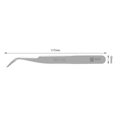 BST-25 Electronics Industrial Anti-static Curved Straight Tip Precision Stainless Forceps Phone Repair Hand Tools tweezers