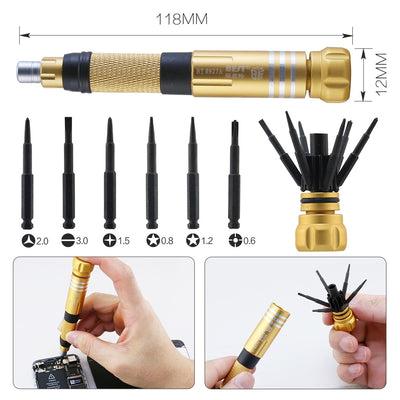 BST-8911A 13 in 1 Multi-function tools Set For iPhone Laptop Mini Electronic Screwdriver Bits Mobile Repair Tools Kit Set