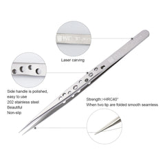 BST-JK11SA Professional Mobile Phone Repair Tweezers Electric Precision Stainless Steel Straight Tine tweezers