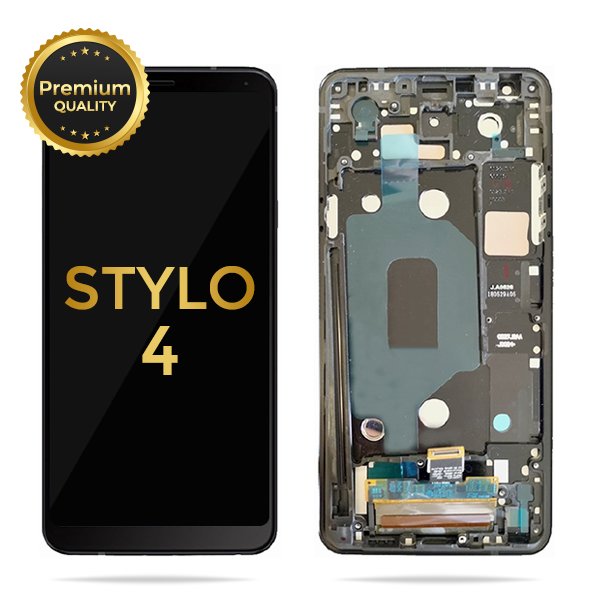 LG Stylo 4 / Stylo 4 Plus Replacement LCD Display Touch Screen Glass Lens Digitizer Assembly with Frame (Black)