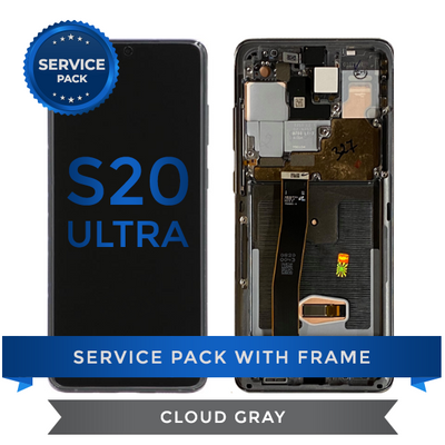 Service Pack - OLED Screen Assembly for Samsung Galaxy S20 Ultra, Cloud Gray