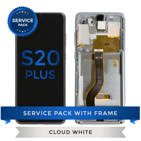 Service Pack - OLED Screen Assembly for Samsung Galaxy S20 Plus, Cloud White