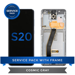 Service Pack - OLED Screen Assembly for Samsung Galaxy S20, Cosmic Gray