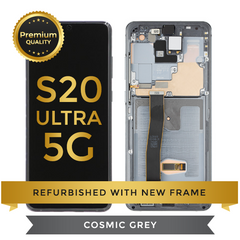 Replacement Samsung Galaxy S20 Ultra LCD Digitizer Assembly, Cosmic Gray