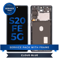 Service Pack - OLED Screen Assembly for Samsung Galaxy S20 FE (Cloud Blue)