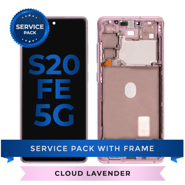 Service Pack - OLED Screen Assembly for Samsung Galaxy S20 FE (Cloud Lavender)