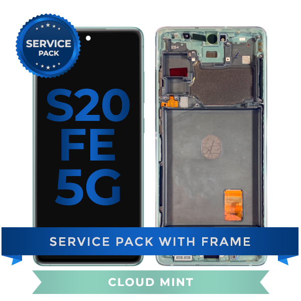 Service Pack - OLED Screen Assembly for Samsung Galaxy S20 FE (Cloud Mint)