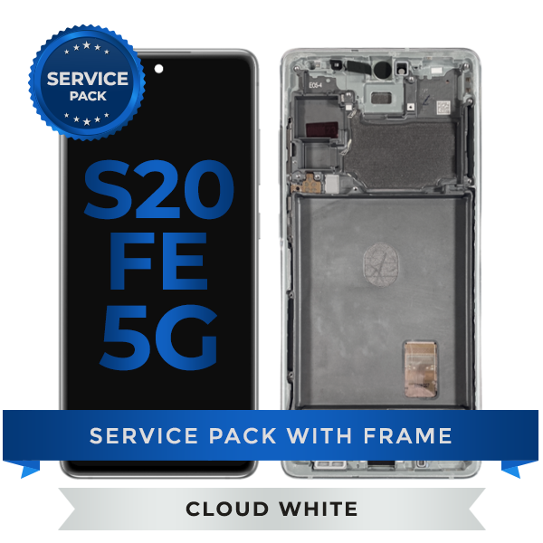 Service Pack - OLED Screen Assembly for Samsung Galaxy S20 FE (Cloud White)