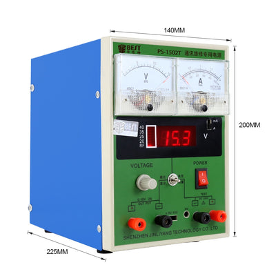 DC regulated power supply for labs 15V 2A repairing power supply BST-1502T