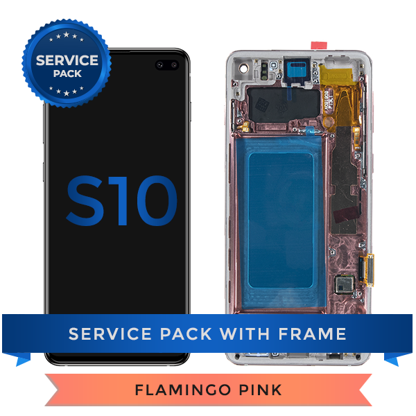 Service Pack - OLED Screen Assembly for Samsung Galaxy S10, Pink