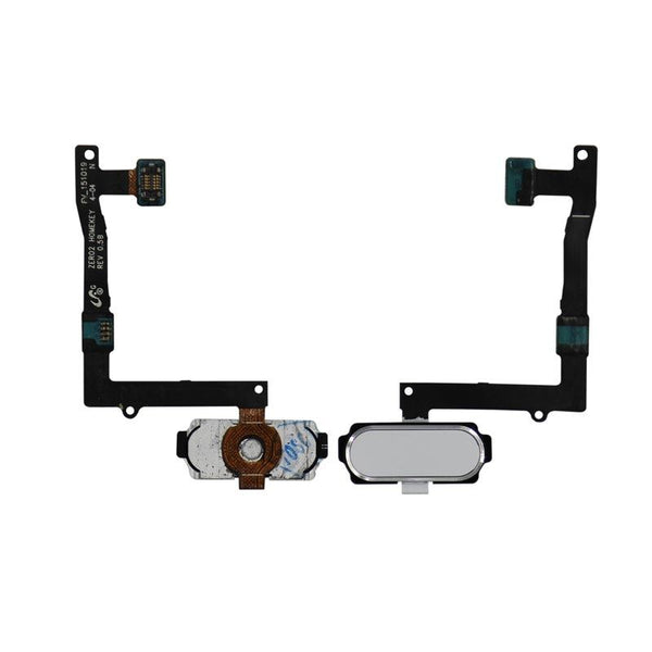 Galaxy S6 Edge Plus Home Button with Flex Cable (White)