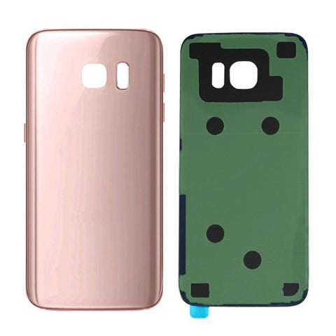 Galaxy S7 G930 Battery Cover w/Adhesive (PINK)