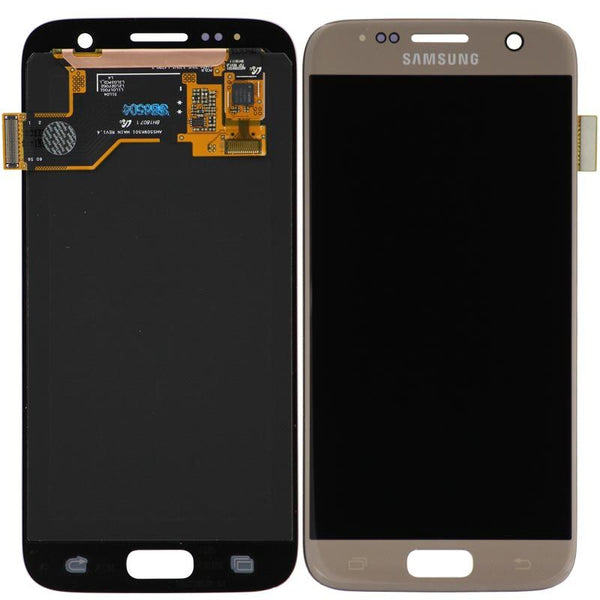 Genuine LCD Screen & Digitizer Assembly, Gold, for Samsung Galaxy S7