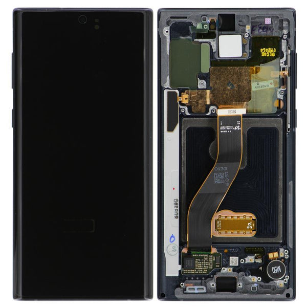 Genuine Samsung Galaxy Note 10 LCD Digitizer display Assembly with front housing, Black