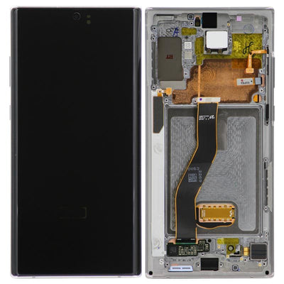 Genuine Samsung Galaxy Note 10 Plus LCD Digitizer display Assembly with front housing, Silver