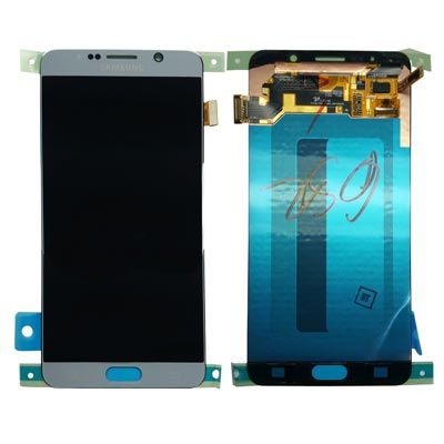 Genuine Silver Samsung Galaxy Note 5 LCD & Touch Screen Glass Digitizer Assembly