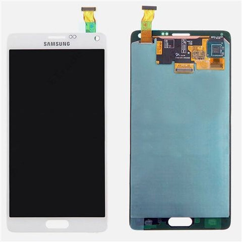 Genuine White Samsung Galaxy Note 4 LCD & Touch Screen Glass Digitizer Assembly