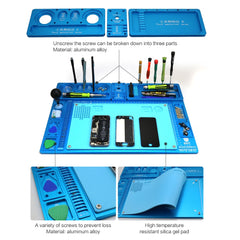 High Temperature Heat-resistant Heat Gun Aluminum Alloy Pad Repair Maintenance Platform Pad BGA Soldering Station Tools