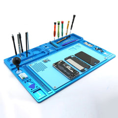 High Temperature Heat-resistant Heat Gun Aluminum Alloy Pad Repair Maintenance Platform Pad BGA Soldering Station Tools