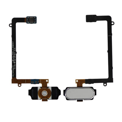 Galaxy S6 Edge Home Button with Flex Cable (White)