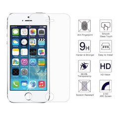 iPhone 5S/SE 2.5D 0.3mm 2.5D Tempered Glass Screen Protector (Clear) (4161680736320)