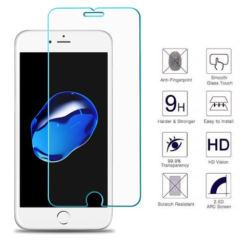 iPhone 6/7/8 0.33mm 2.5D Premium Tempered Glass Screen Protector (Clear) (4162642542656)