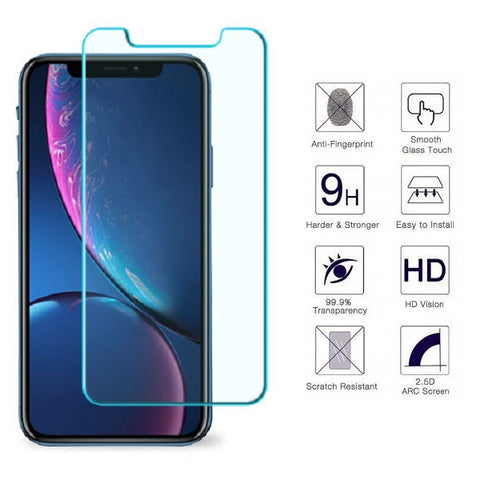 iPhone XR 0.33mm 2.5D Premium Tempered Glass Screen Protector (Clear) (4169029255232)