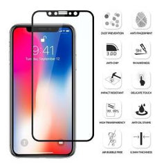 STEC iPhone X/XS/11Pro Full Cover Edge to Edge Tempered Glass Screen Protector (Black)