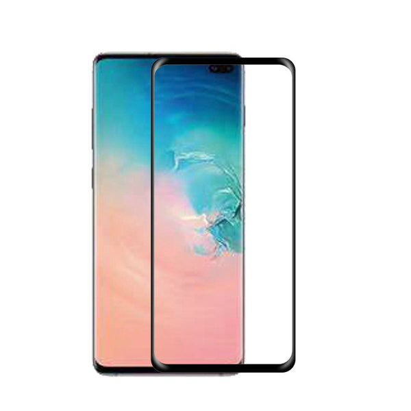 SAMSUNG GALAXY S10 PLUS - FULL COVERED EDGE TO EDGE - 0.33MM PREMIUM TEMPERED GLASS SCREEN PROTECTOR (4184311103552)