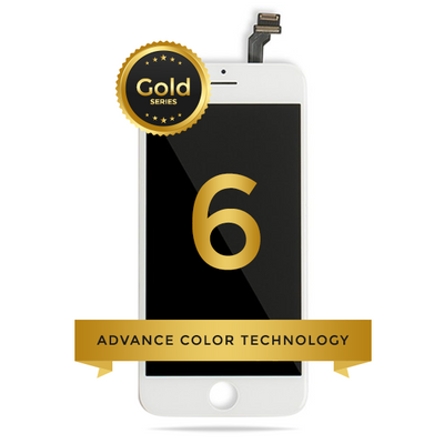 iPhone 6 LCD Digitizer Assembly Gold Series Premium Quality (White)