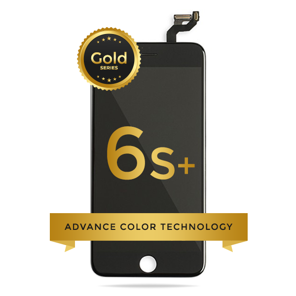 iPhone 6S Plus LCD Digitizer Assembly Gold Series Premium Quality Retail Pack (Black)