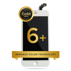 iPhone 6 Plus LCD Digitizer Assembly Gold Series Premium Quality Retail Pack (White)