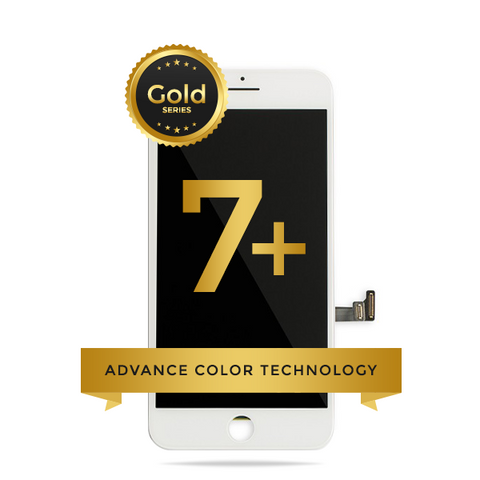 iPhone 7 Plus LCD Digitizer Assembly Gold Series Premium Quality Retail Pack (White)
