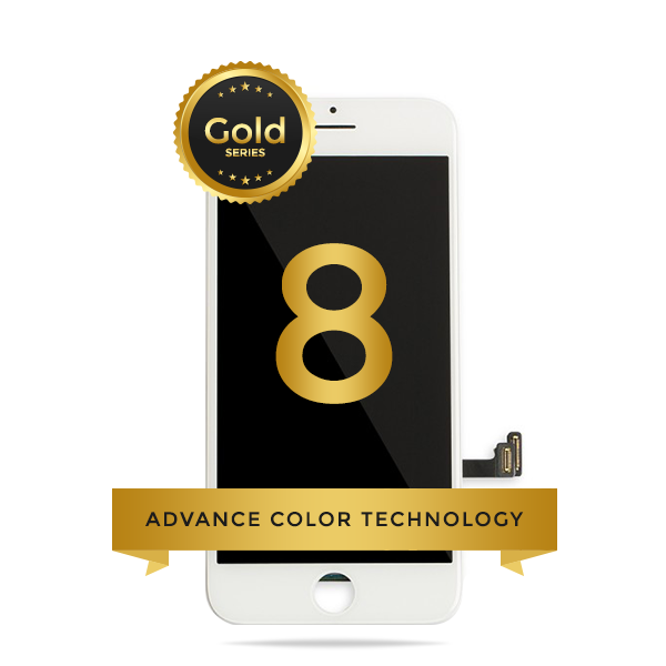 iPhone 8/ SE 2020 LCD Digitizer Assembly Gold Series Premium Quality Retail Pack (White)