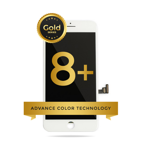 iPhone 8 Plus LCD Digitizer Assembly Gold Series Premium Quality Retail Pack (White)