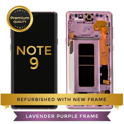 Replacement LCD Digitizer Assembly With Frame, Purple For Samsung Galaxy Note 9