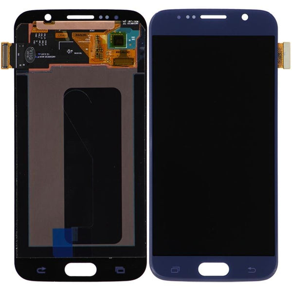LCD Screen & Digitizer Assembly, Black/Blue, for Samsung Galaxy S6, No Frame (No Logo)